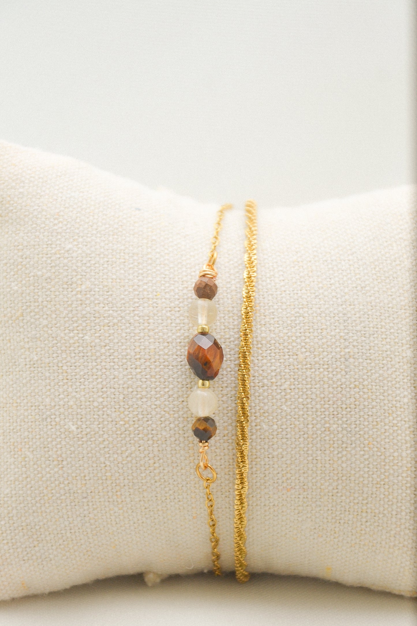 Crystal double bracelet