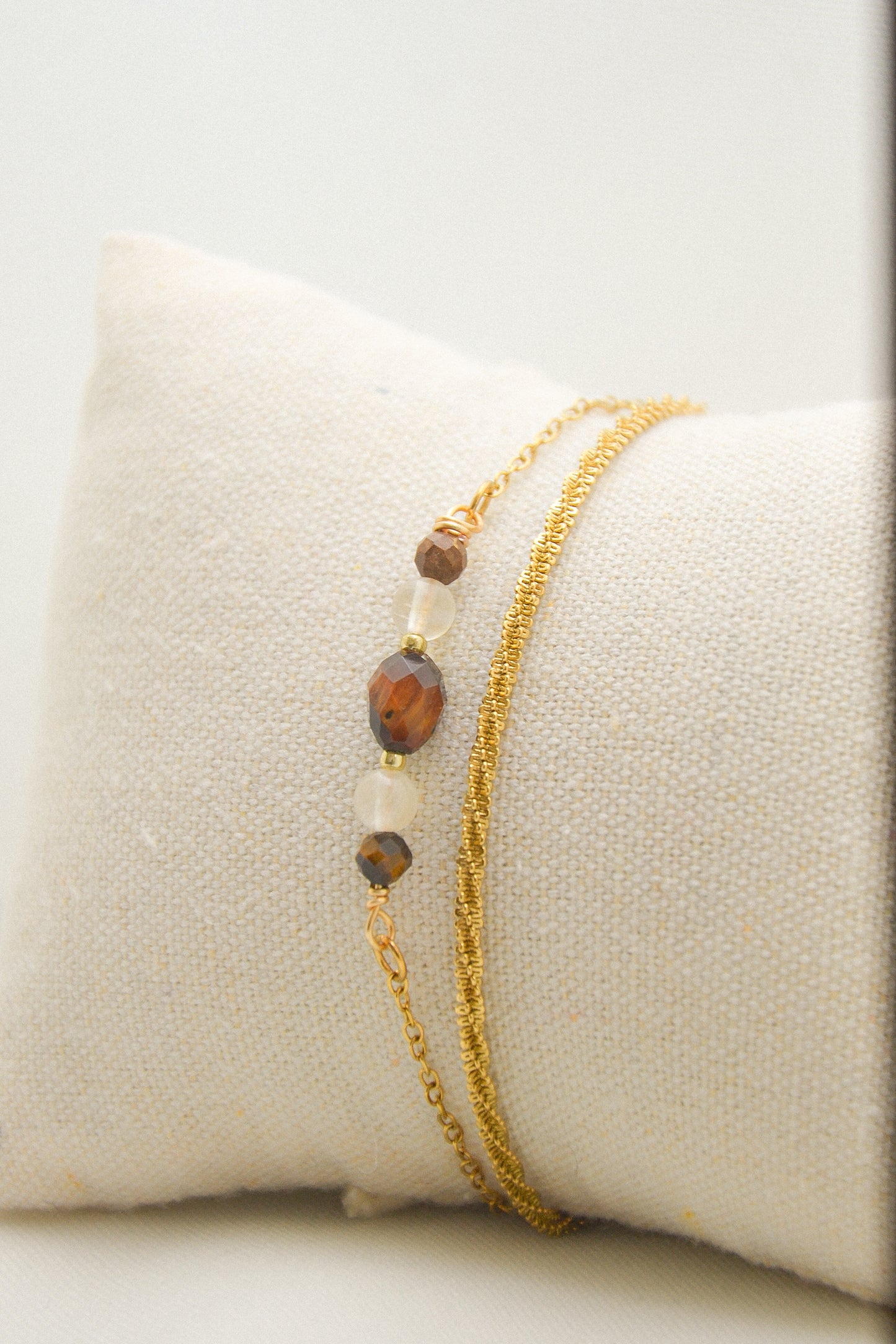 Crystal double bracelet
