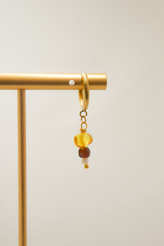 Crystal single earring