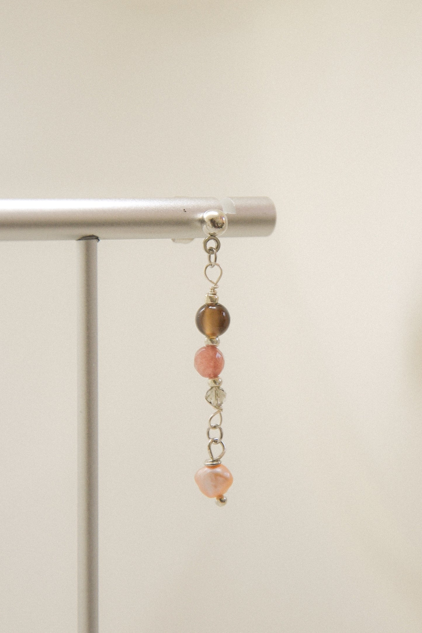 Crystal single earring