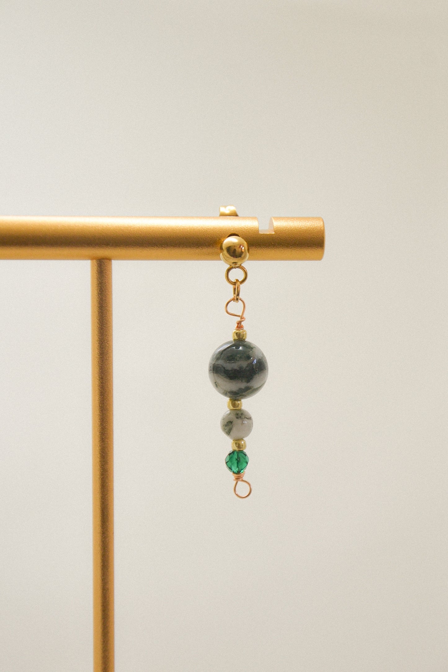 Crystal single earring