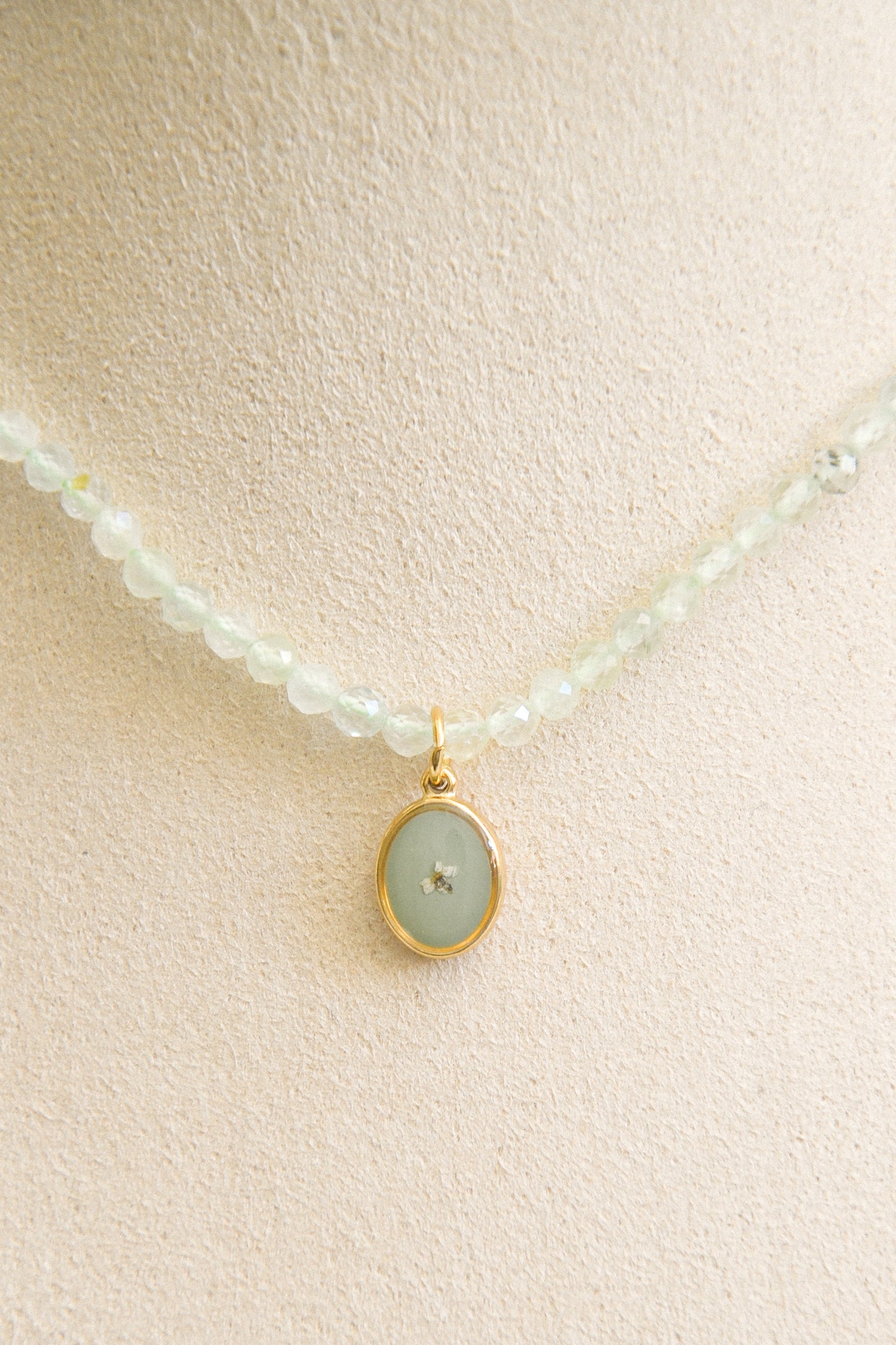 Prehnite necklace