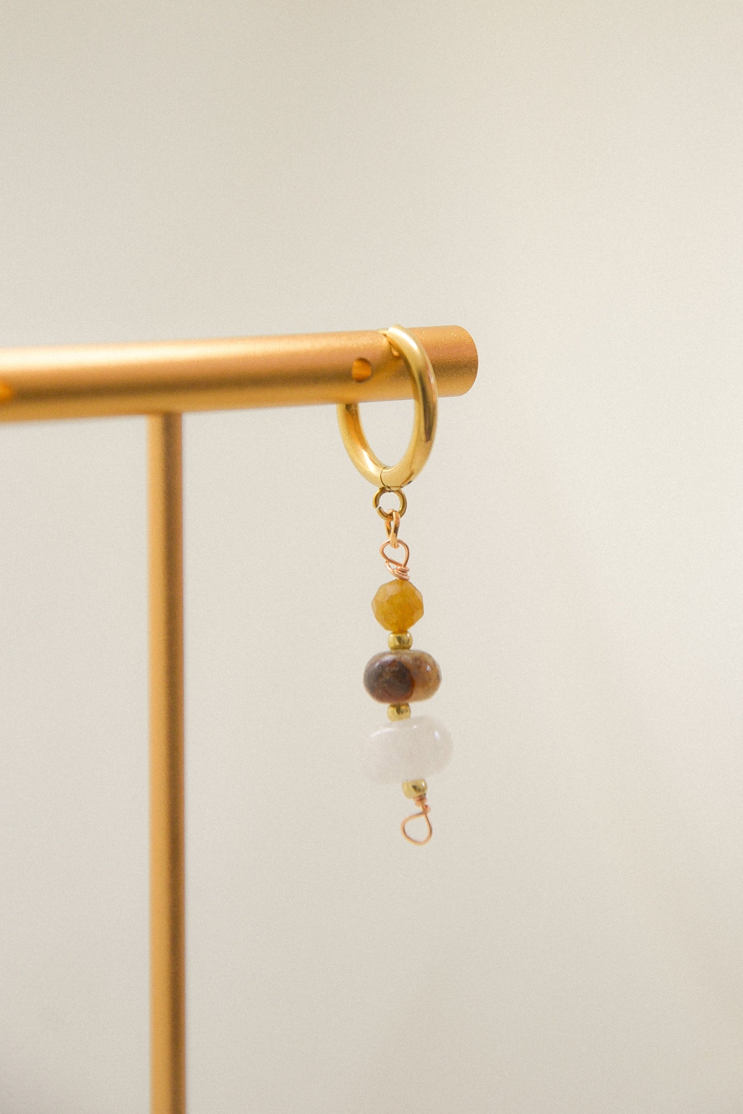 Crystal single earring