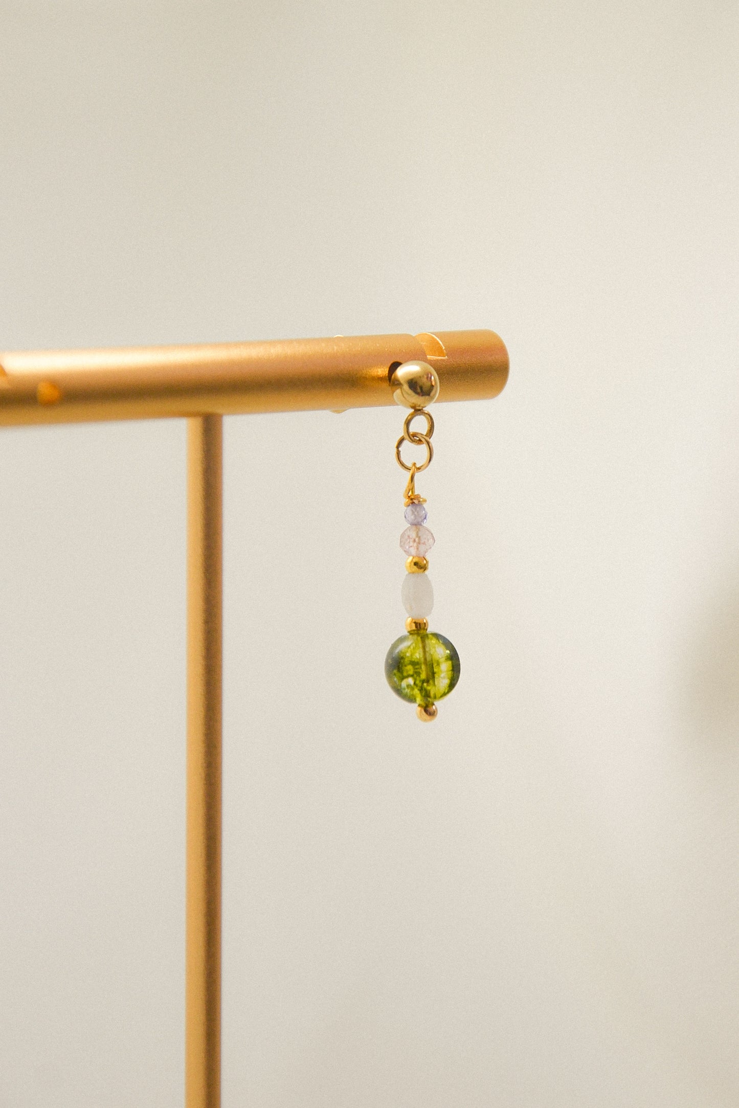 Crystal single earring