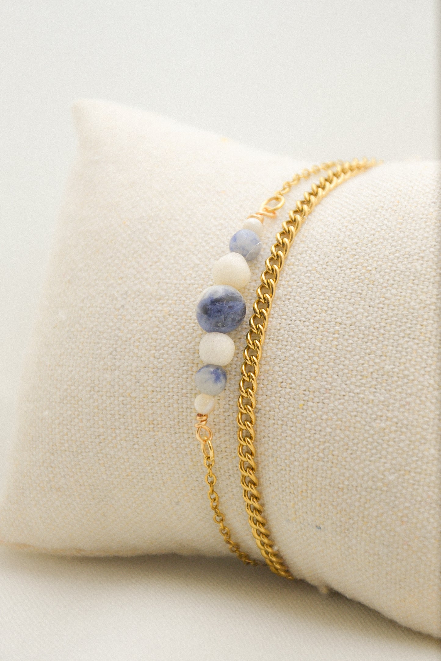 Crystal double bracelet