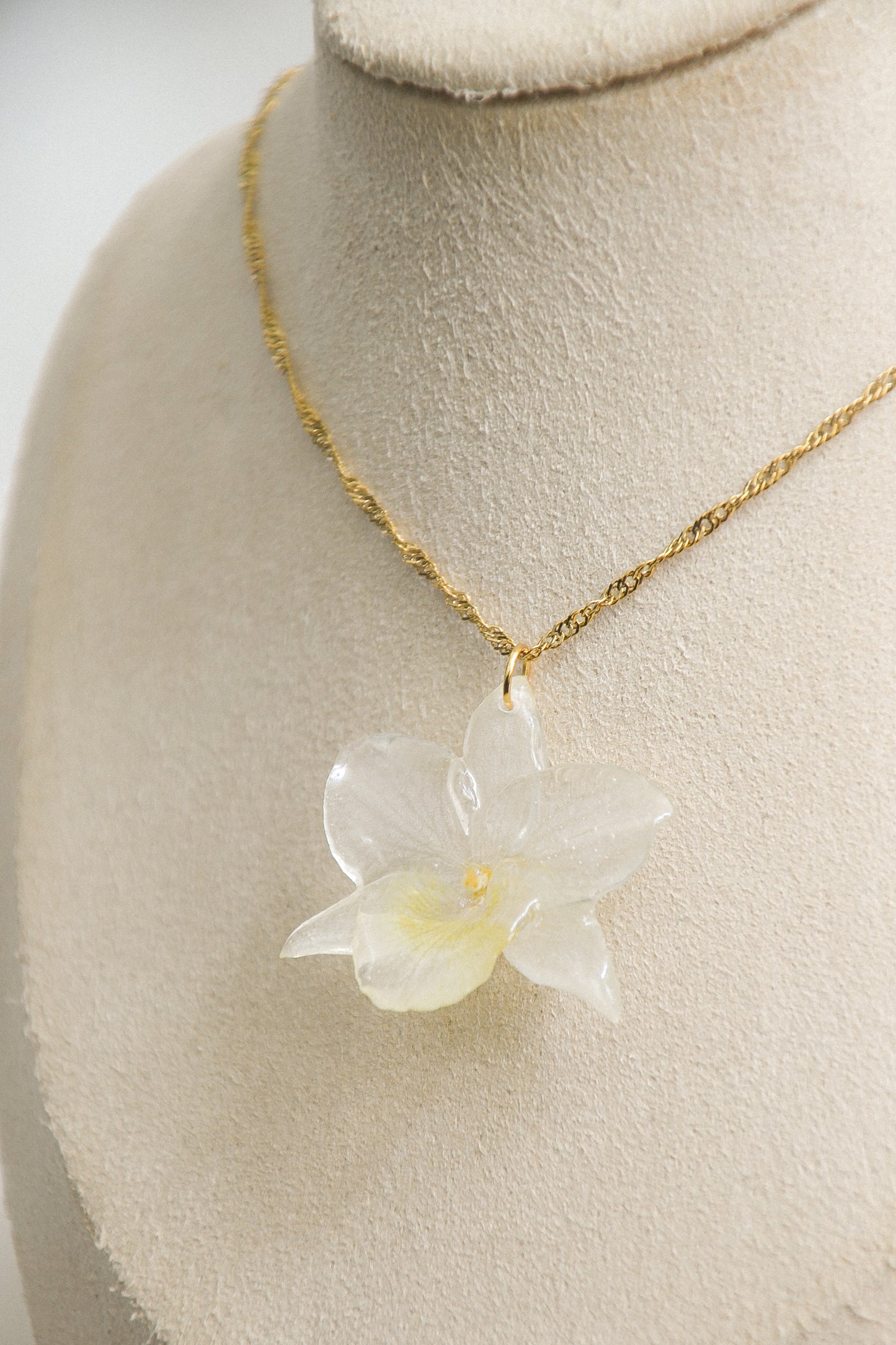 Orchid necklace