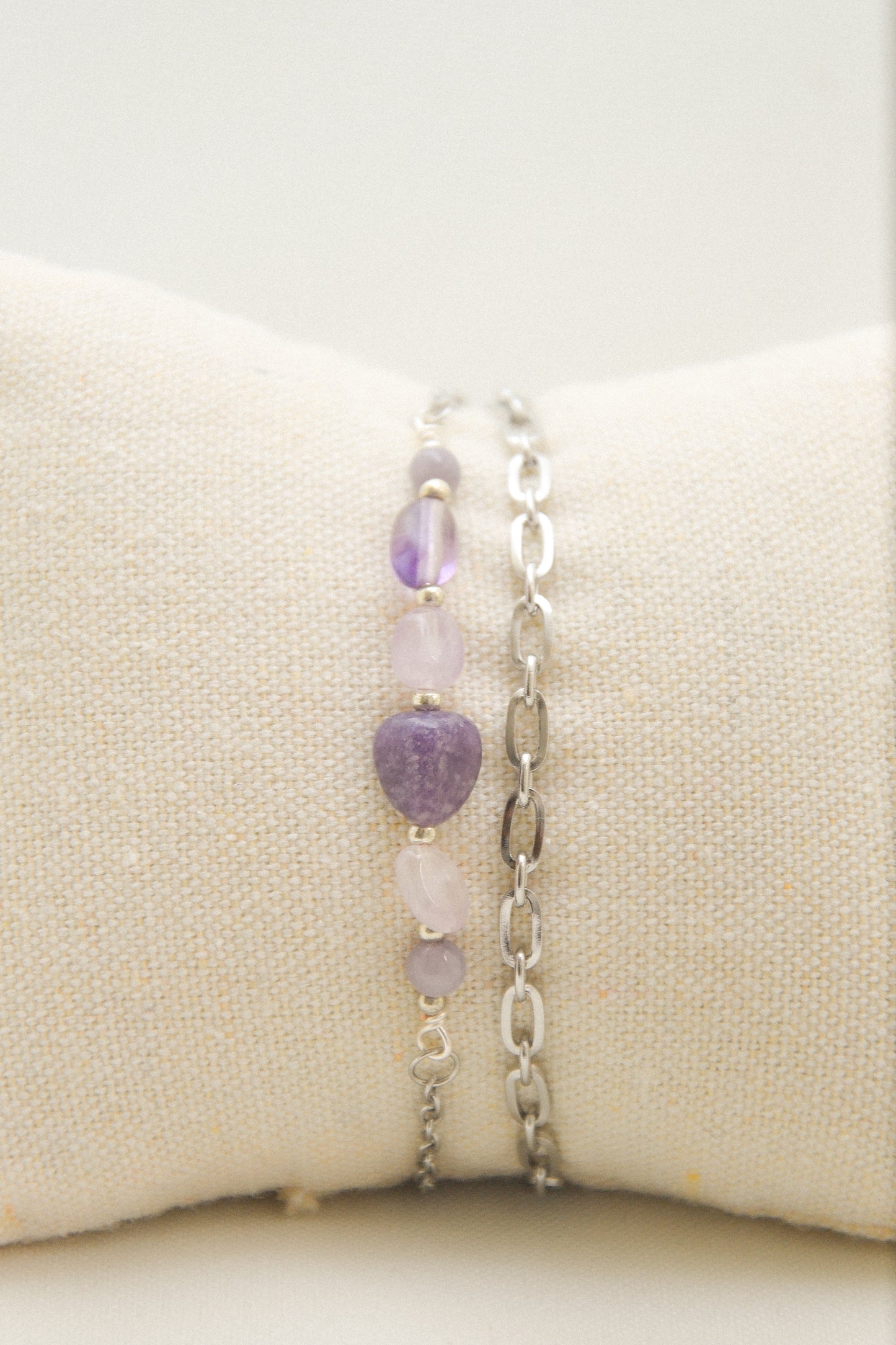 Crystal double bracelet