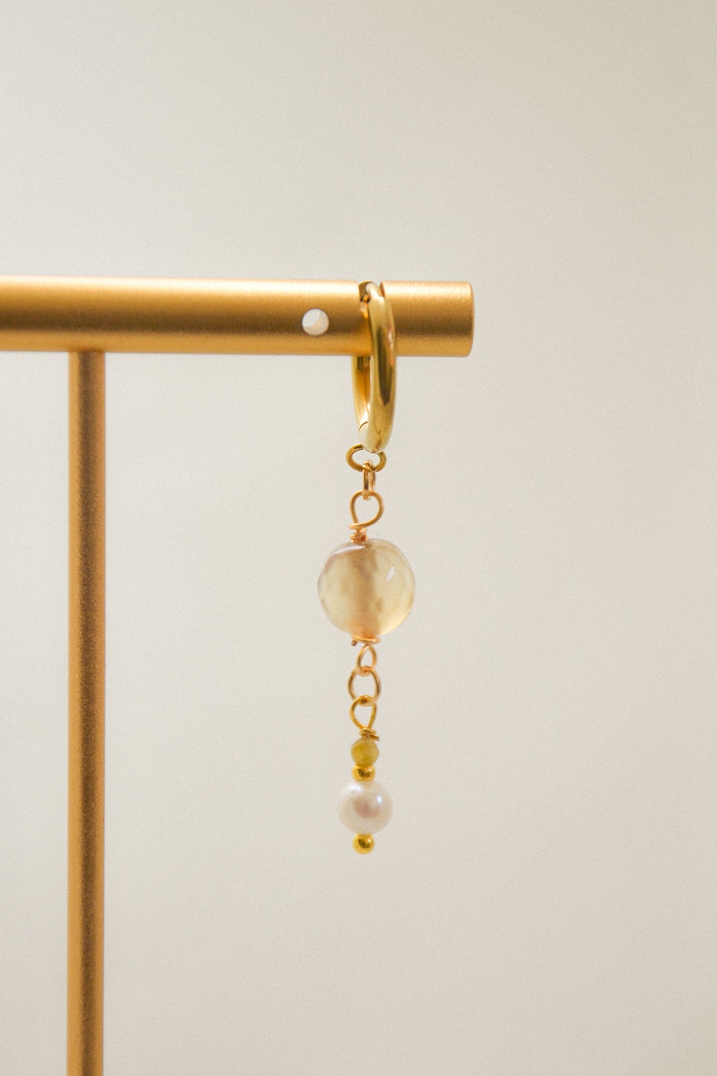 Crystal single earring