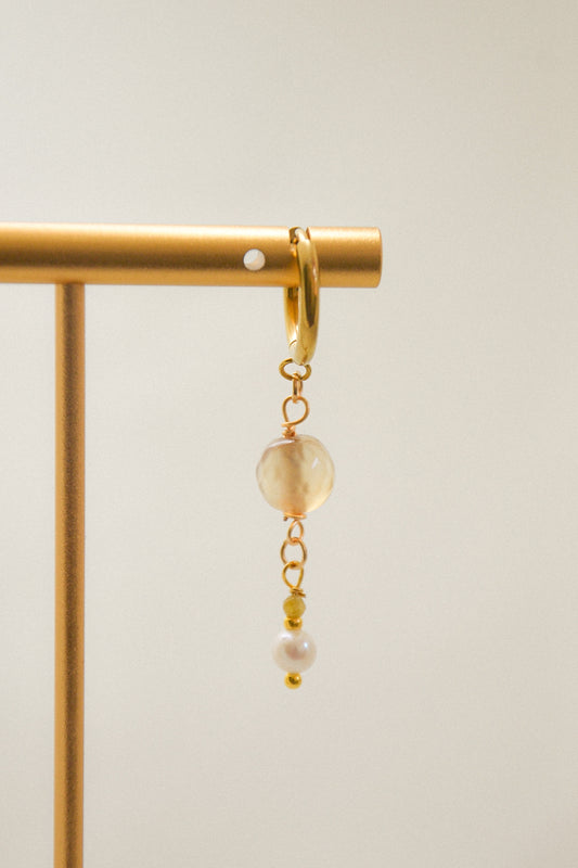 Crystal single earring