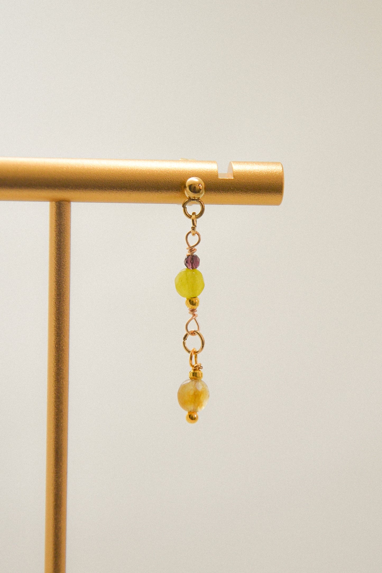 Crystal single earring