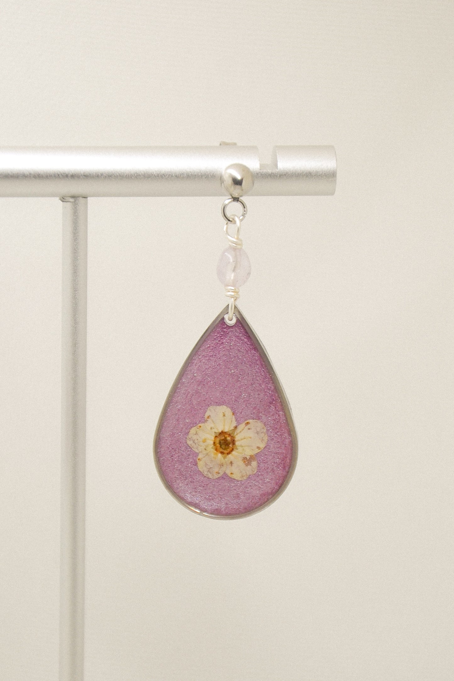 Myosotis & Amethyst earrings