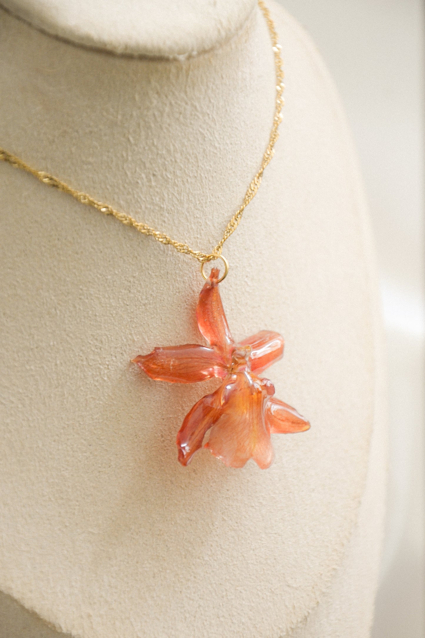 Orchid necklace