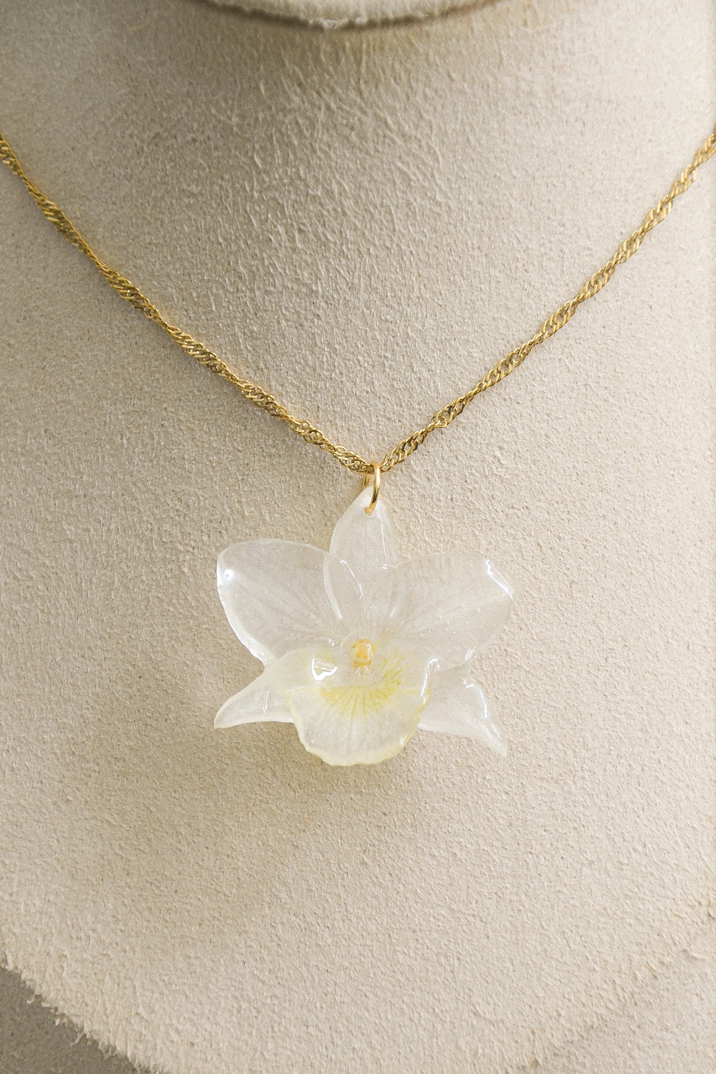 Orchid necklace