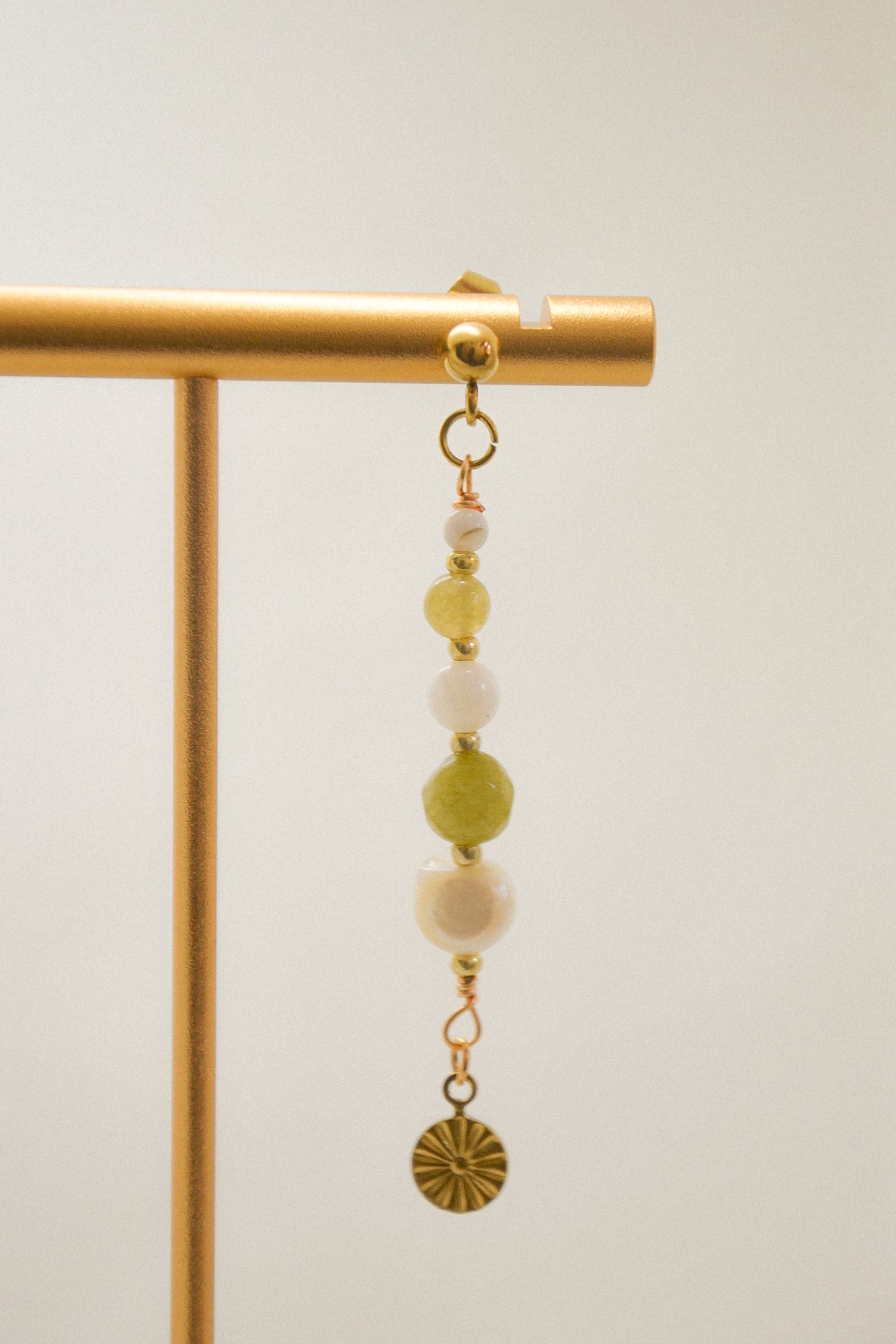 Crystal single earring
