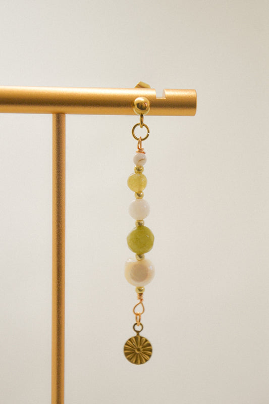 Crystal single earring