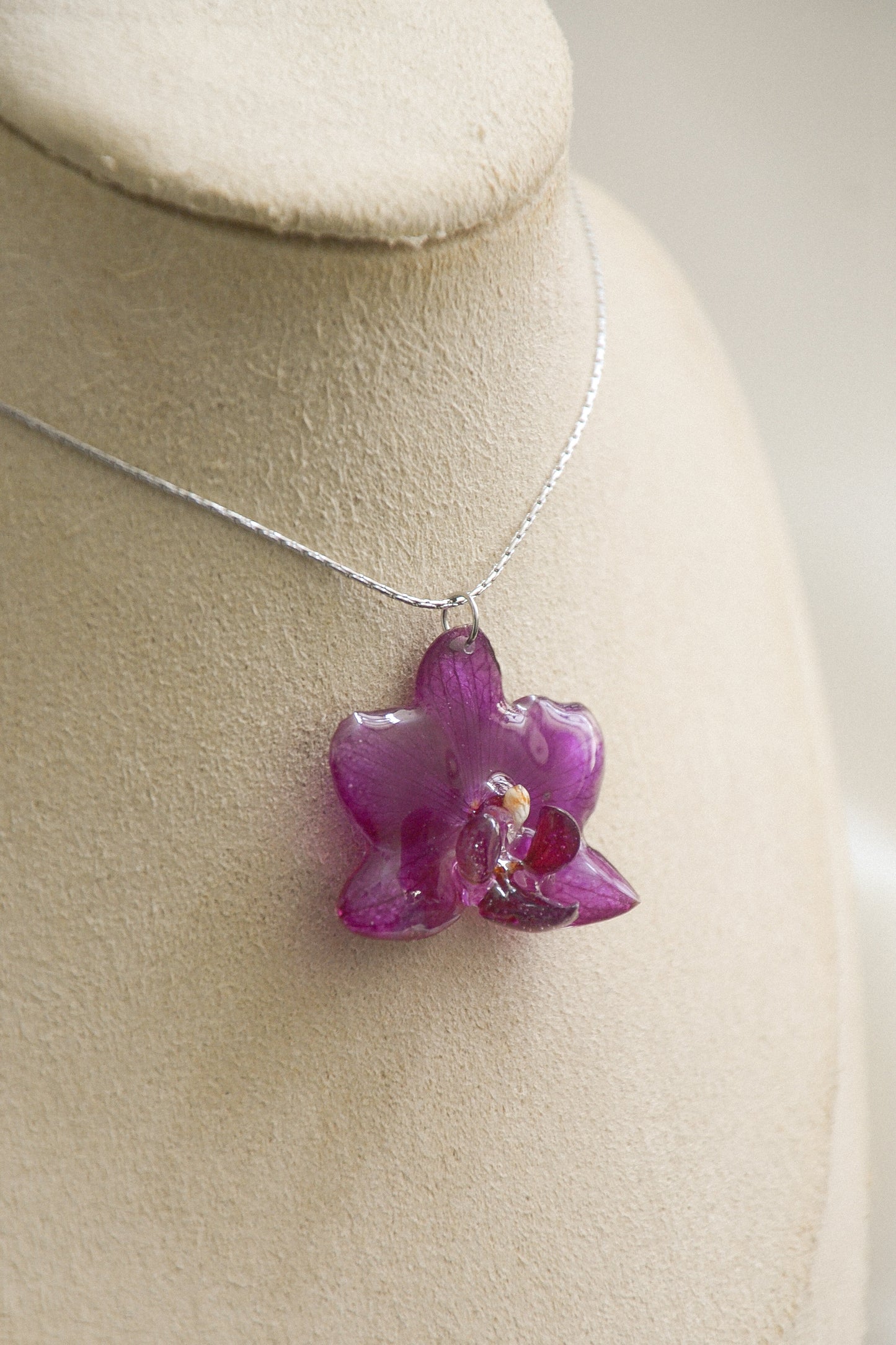Orchid necklace