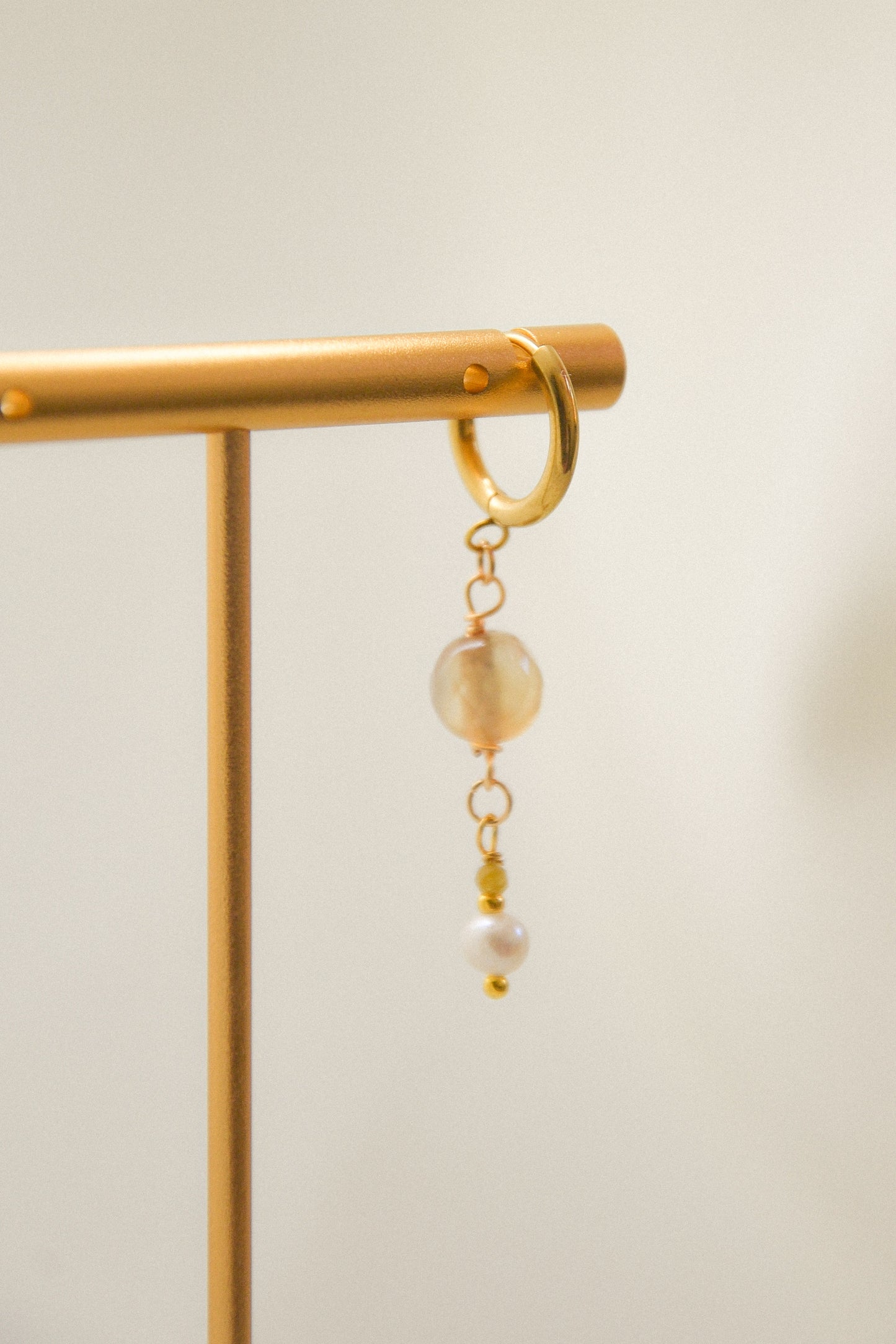 Crystal single earring