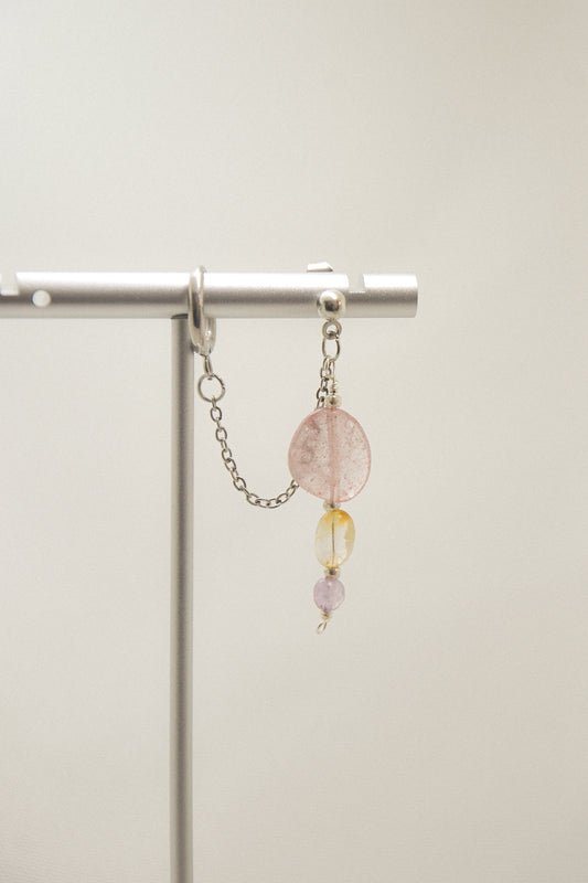 Crystal double earring