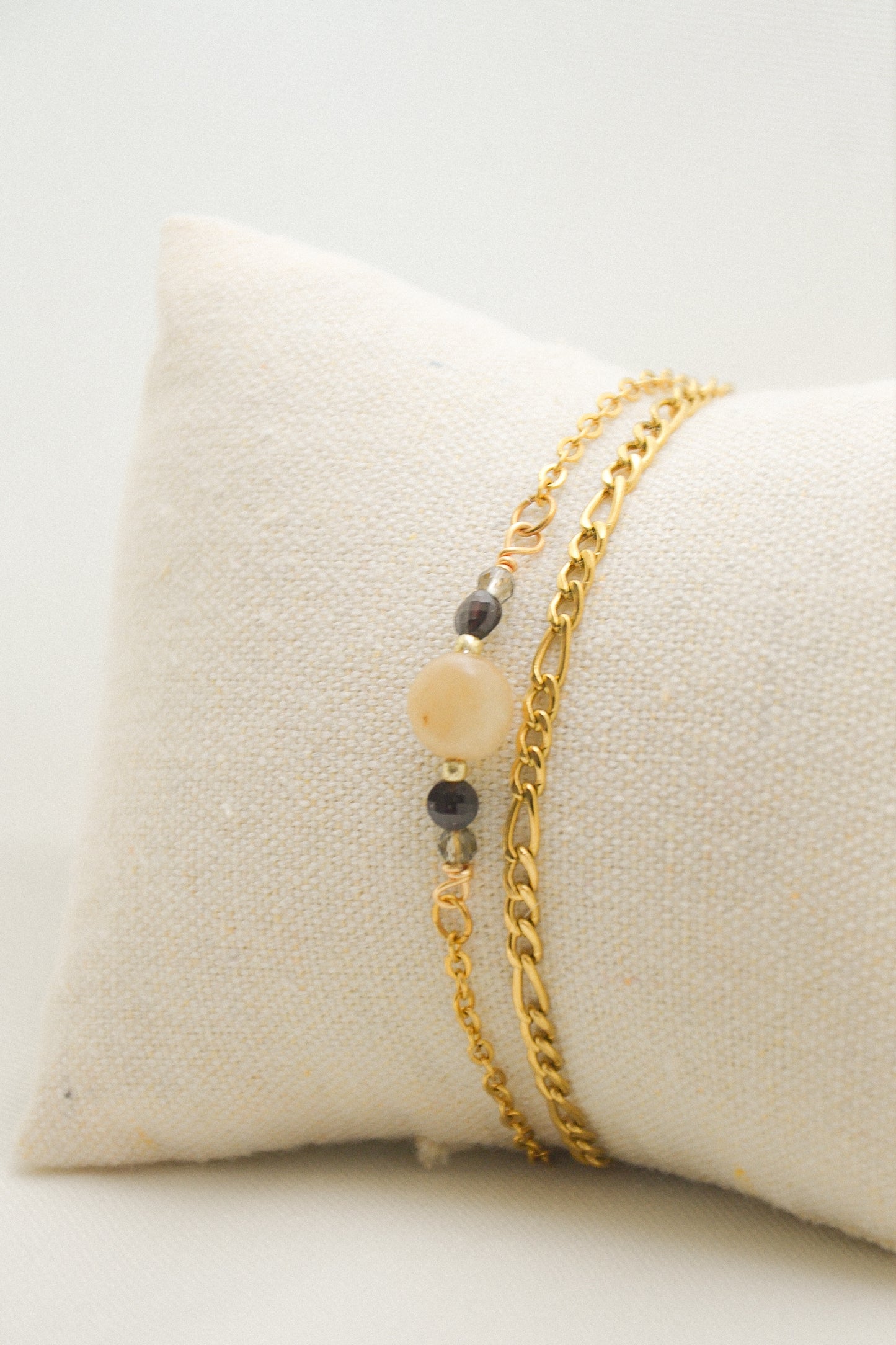 Crystal double bracelet