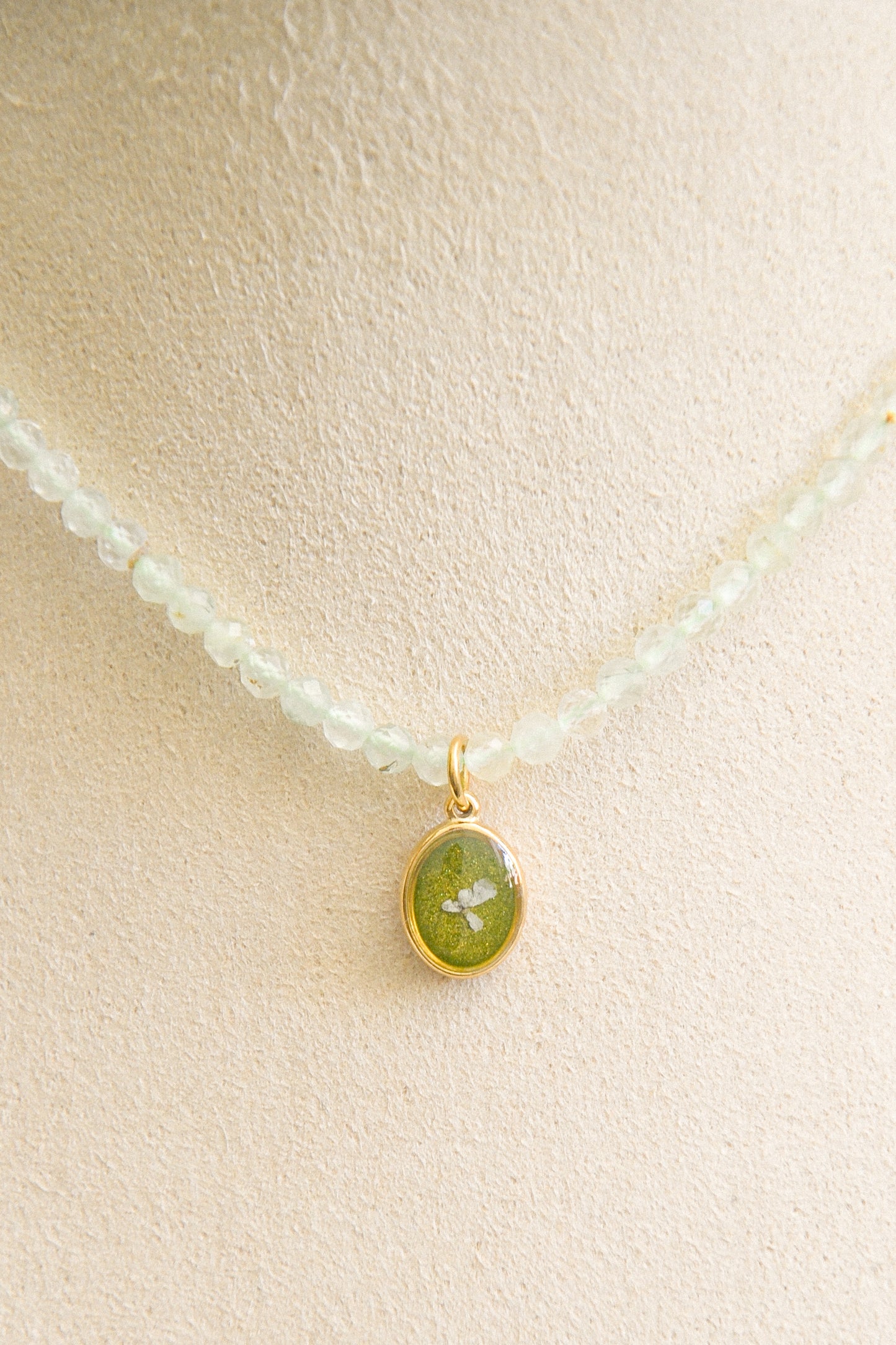 Prehnite necklace