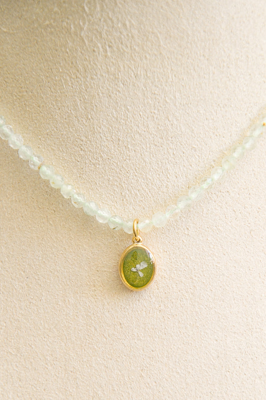 Prehnite necklace