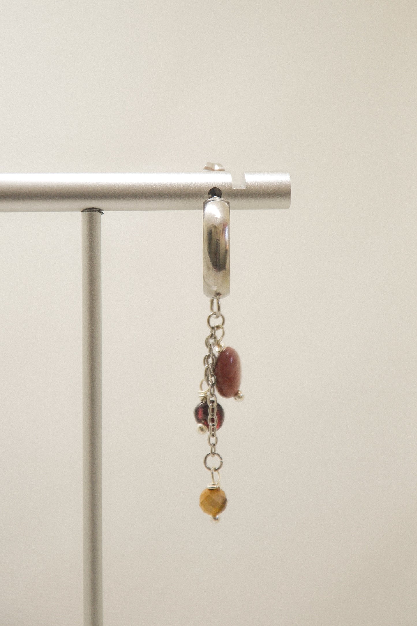 Crystal single earring