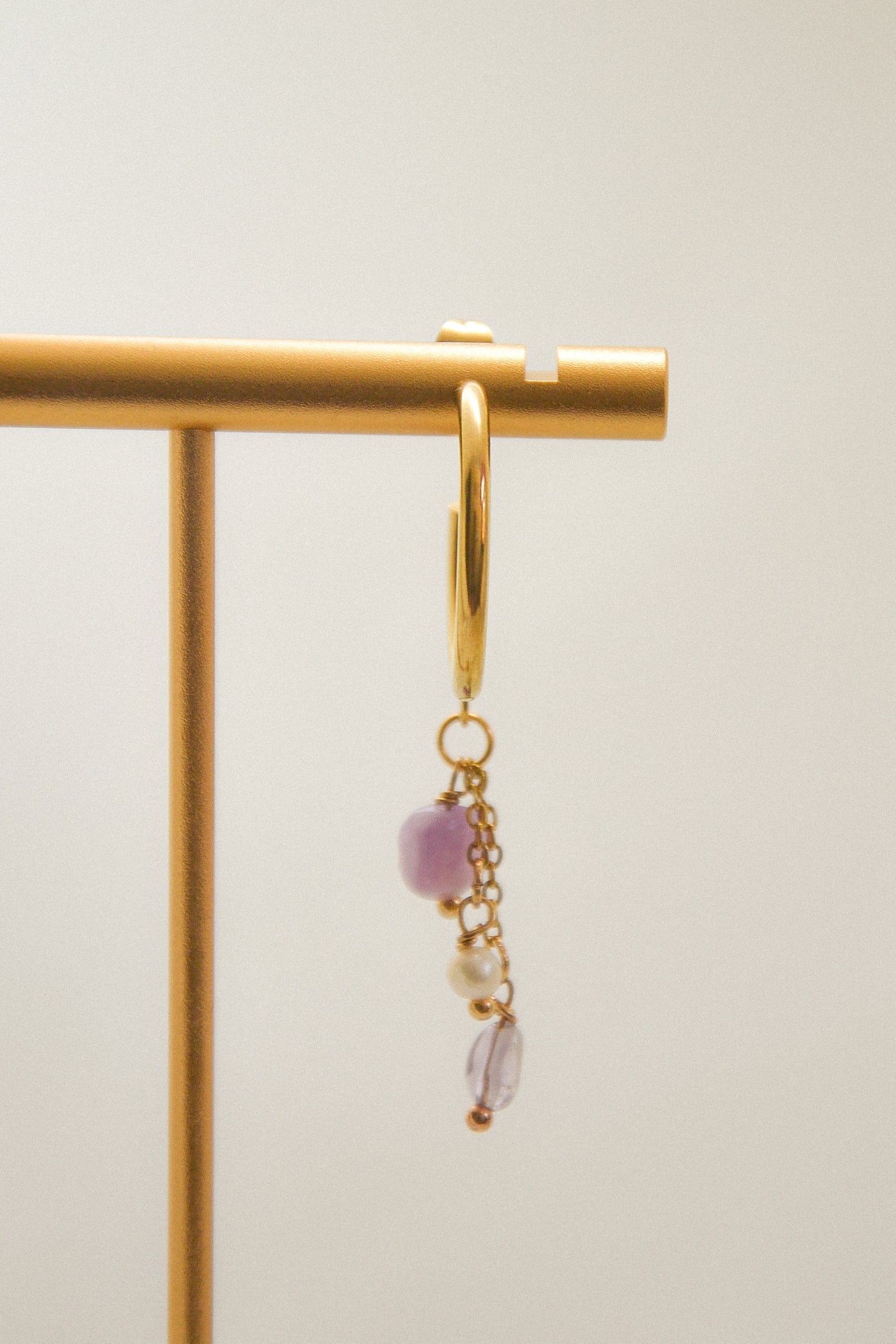 Crystal single earring