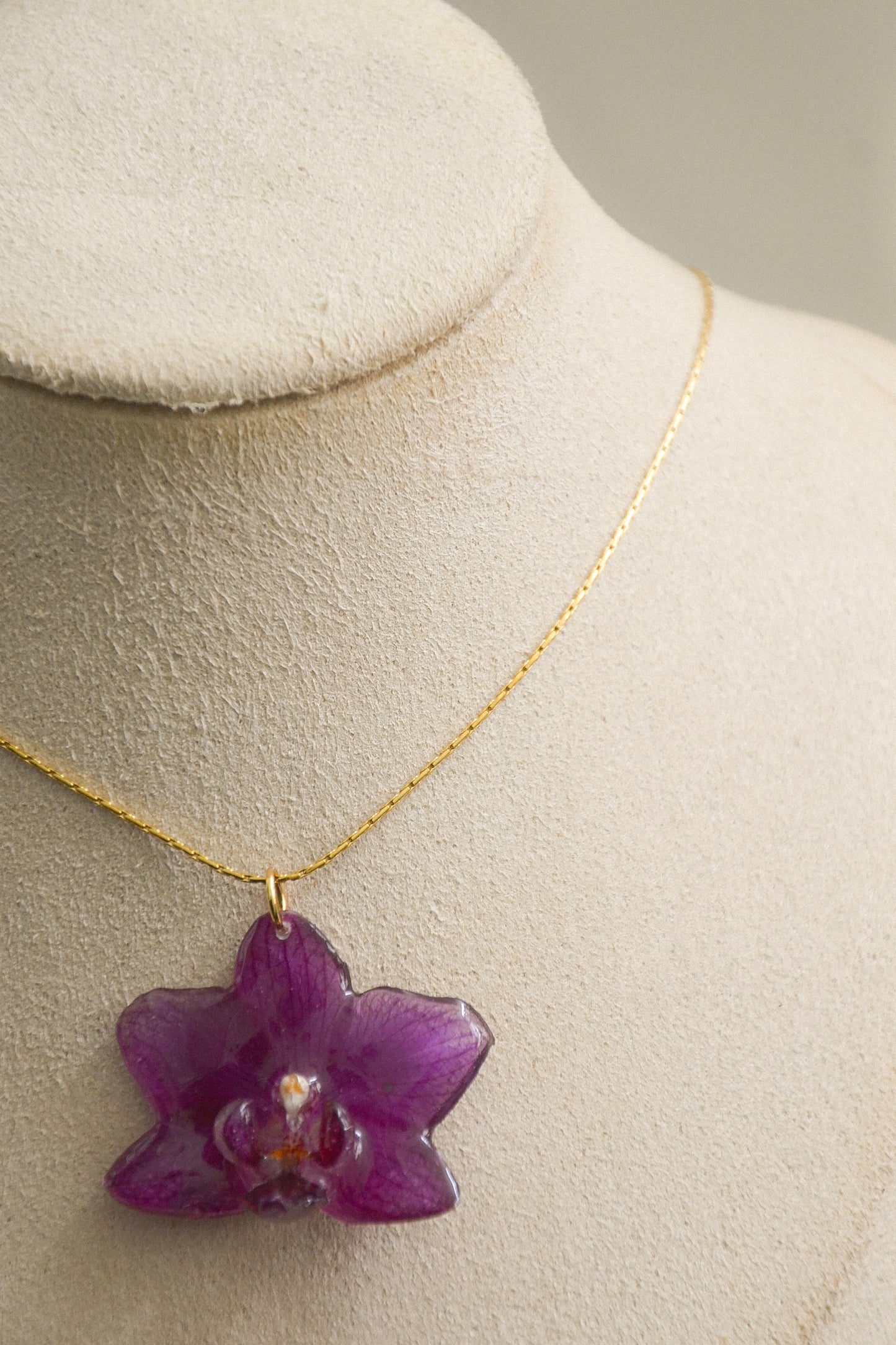 Orchid necklace