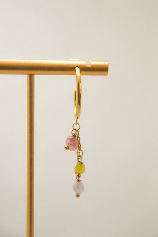 Crystal single earring