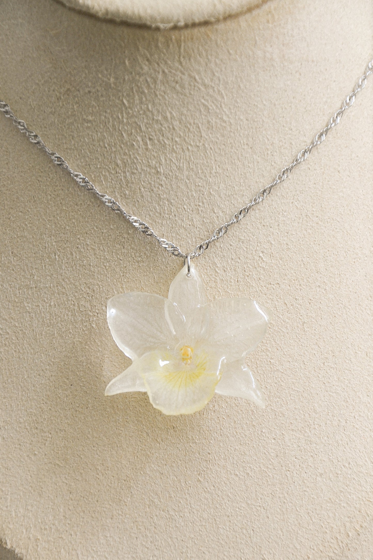 Orchid necklace