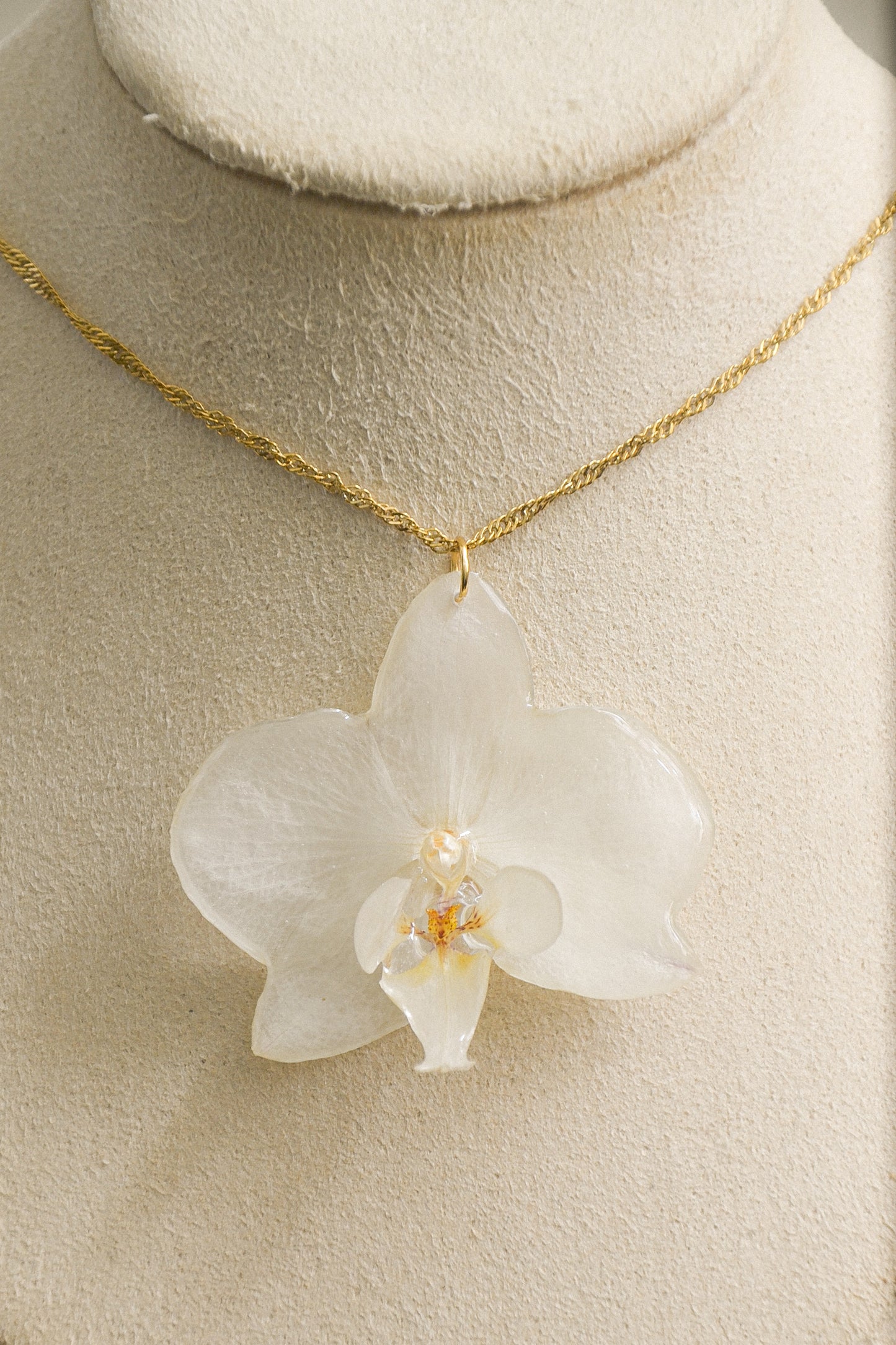 Orchid necklace