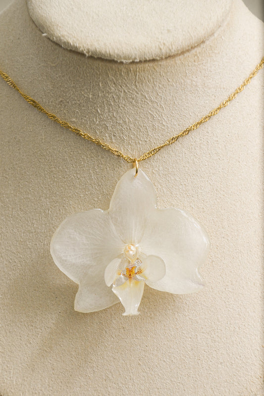 Orchid necklace