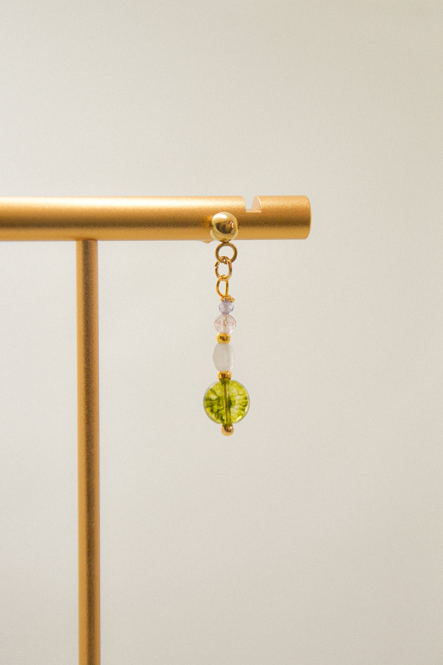 Crystal single earring