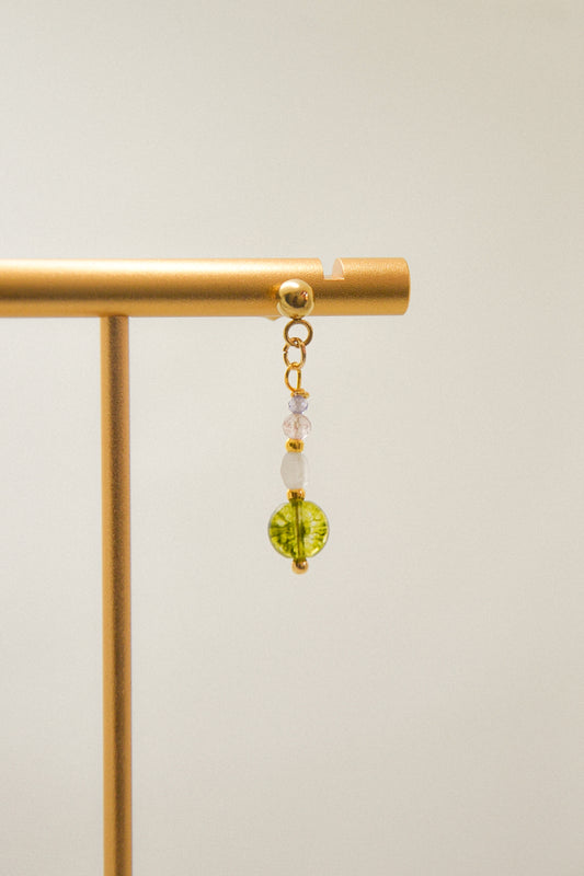 Crystal single earring